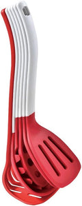 Heat Resistant Soup Spoon Brush Ladle Silicone Non Stick Spatula Kitchen Tools Cooking Utensil Set(E)