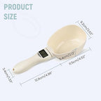 Digital Measuring Spoon, Electronic Measuring Spoon with LCD Screen, 800g / 0.1g High Precision Food Measuring Scoop Scale with Measuring Spoons for Food, Coffee,Spices, Dog Cat Food (2pcs)