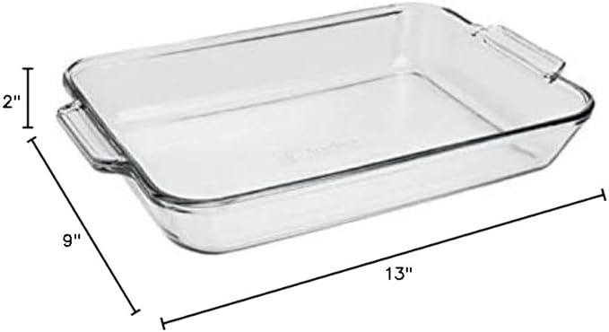Anchor Hocking 81935OBL11 Oven Basics Bake Dish, 3 quart, Clear