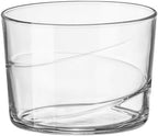 Bormioli Rocco Bodega Swirl Rum Glasses - Set of 12, 7.25 Oz. Spiral Design Tumblers with Secure Edge Technology for Enhanced Durability, Shock Resistant - Made in Italy, Dishwasher Safe