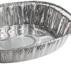Disposable Oval Roasting Pan - Durable Turkey Roaster Pans Extra Large, Heavy-Duty Aluminum Foil, Deep, Oval Shape for Chicken, Meat, Brisket, Roasting, Baking, Recyclable (100)
