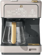 Beauti Multi Brew 12 Cup Programmable Drip & Single Serve Coffee Maker, Versatile Brewing (6oz, 8oz, 10oz, 12oz, 14oz), Pods or Ground, Over Ice option, Keep Warm mode (Porcini)