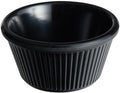 Winco Commercial-Grade Plastic Ramekin/Dipping Sauce Cup, Fluted, 4 Ounce, White (12 Pack)