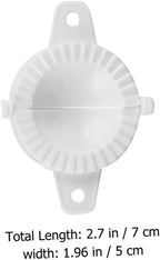 20pcs Dumplings Maker Molds with Lucky Character 7cm Diameter Manual Dumpling Skin Press Kitchen Gadget Hand Tool for Cooking