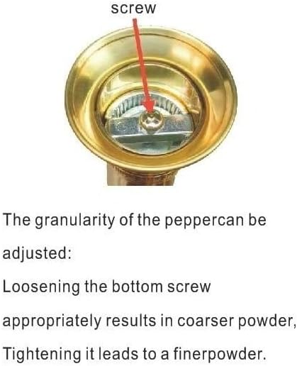 Original Greek Pepper Mill, European Style Salt and Pepper Grinder, 9-Inch (Brass)