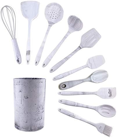 Silicone kitchenware Cookware Cooking Tools Shovel Spoon kitchen utensils sets dishes accessories gadgets Set(With Rice Spoon)
