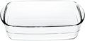Ishigaki Delish Life 4615 Heat Resistant Glass Tableware Cake Pan Au Gratin Dish Rectangular 30.4 fl oz (900 ml)