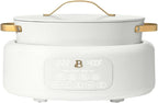 10-in-1 Electric Multi-Cooker, 6 Quart Programmable Cooking Pot with Digital Display, Nonstick Interior, One-Touch Controls, Multi-Function Kitchen Appliance (White Icing)