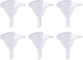 6Pcs Mini Clear Plastic Funnel for Bottling Cosmetics, Liquids, and Oil Filling - Small Funnel for Easy Transfer of Essential Oils and Perfumes, Specialty Tools Gadgets
