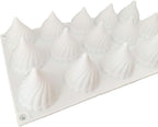 15 Hole Onion Shape Silicone Mold for Baking Mousse Cake Ice Cream Dessert Pudding Brownie Pastry Fondant Jelly Cake Decoration Mold