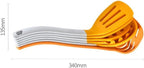 Heat Resistant Soup Spoon Brush Ladle Silicone Non Stick Spatula Kitchen Tools Cooking Utensil Set(D)
