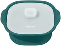 Silicone Multi-Steamer Made in Korea Microwave Steamer for Cooking & Reheating BPA-Free Flexible & Durable (Breezeblue Green, 30.44 fl oz)