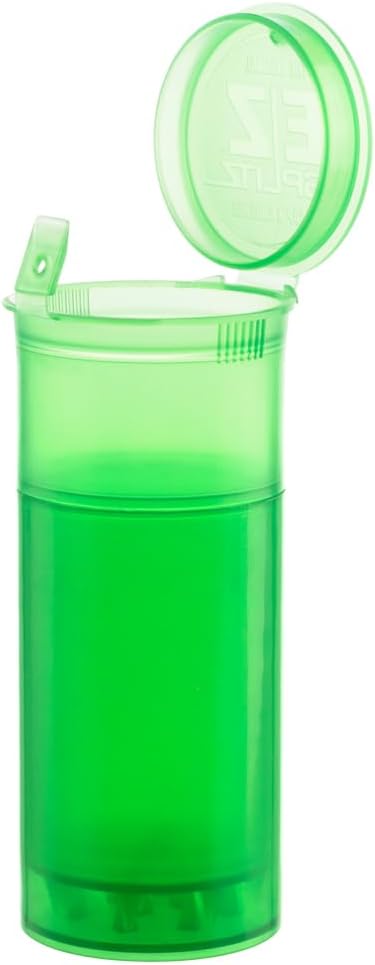 EZ SPLITZ Cap & Crusher - 2-in-1 Herb Grinder with Extra Large Storage (Green)
