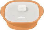 Silicone Multi-Steamer Made in Korea Microwave Steamer for Cooking & Reheating – BPA-Free, Flexible & Durable (Mellow Yellow, 40.58 fl oz)