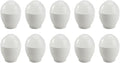 Mikinona 10pcs White Microwave Egg Steaming Cups Egg Holder Mini Cooker for Home Kitchen Steamed Bowls Specialty Cookware