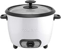 Courant large rice cooker, 30 Cup cooked One-Touch large capacity rice cooker family Removable Non-Stick Bowl, with steamer try, white