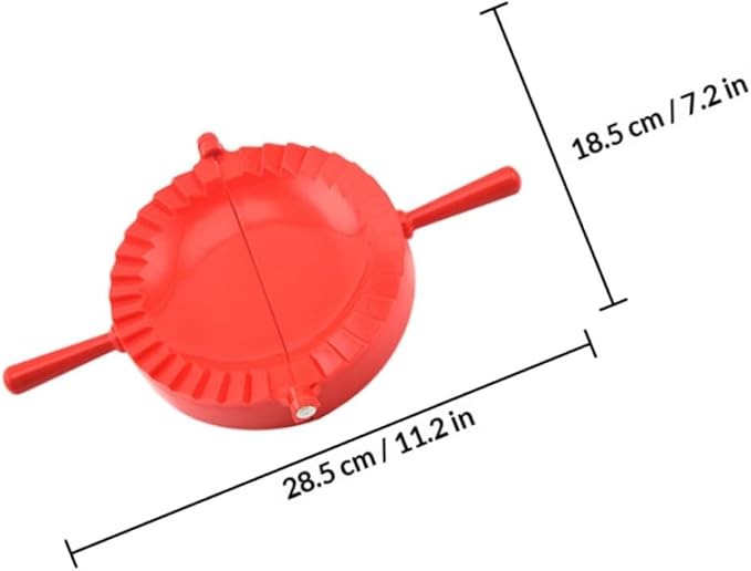 NUOBESTY 4pcs Dumpling Seal Tool Set Plastic Dumpling Molds with Large Medium Small Mini Sizes Press for Home Cooking Random Color