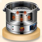 3-Tier Stainless Steel Electric Food Steamer, Automatic Heating, Ideal for Healthy Cooking, Meal Prep, and Quick Breakfasts - Perfect for Home Chefs