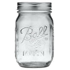 Ball Regular Mouth Glass Mason Jars with Lids and Bands, Used for Canning (Pint, 16 Ounce (Pack of 6))