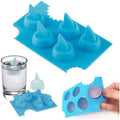 Blue Silicone Ice Cube Trays For Freezer Shark Fin Shape Ice Cube Tray,Novelty Silicone Diy Mould Shark Fin Chocolate Jello Mould Mold Ice Cube Tray Specialty Tools and Gadgets