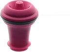 Vacu Vin Wine Saver Vacuum Stoppers – Set of 3 – Multicolor – Airtight Seal to Keep Wine Fresh Up to a Week – Compatible with Vacu Vin Wine Saver Pump – Reusable & Dishwasher Safe