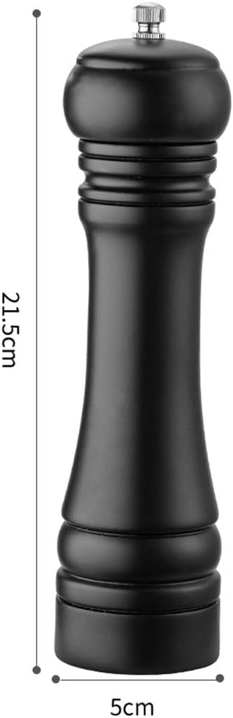Wooden Pepper Mill Black Pepper Grinder Kit Manual Mills Solid with Strong Adjustable Ceramic Grinders Set 8 Inches