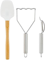 Santa Barbara Design Studio Kitchen Tools Set - Gift Boxed Cooking Essentials Kit, 3-Pieces, Mashed Potato Book Box