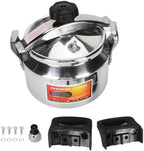 Pressure Cooker, Explosion Proof Stovetop Pressure Cooker with Double Bottom Canning Pot for Gas Stove Induction Cooker (3L)