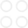 4 Pack Gasket Seal Rings for Bialetti Moka Express Dama 3/4 Cups-Food Grade Silicone Gaskets, Replacement Silicone Sealing Rings-Aluminium Stovetop Coffee Maker Pot Accessories