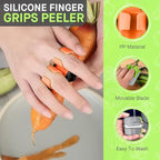Ultimate Prep Kitchen Tool Set - Comfort Grip Palm Peeler & Multi-Functional Scallion Shredder, Stainless Steel Blades for Effortless Peeling and Shredding, Perfect for Home & Commercial Cooking