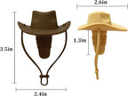 Silicone Wine Stopper, Funny Hat Shaped Decorative Wine Sealer, Cute Kitchen Gadgets, Brown