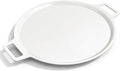 16" 3-Layer Hybrid Pizza Steel for Fast & Even Heating, Ceramic Nonstick Smooth Pizza Pan, Oven Baking Steel for Pizzas Up to 14", 304 Stainless Steel + Aluminum Core + 403 Stainless Steel, Non-etched