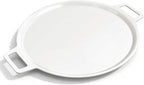 16" 3-Layer Hybrid Pizza Steel for Fast & Even Heating, Ceramic Nonstick Smooth Pizza Pan, Oven Baking Steel for Pizzas Up to 14", 304 Stainless Steel + Aluminum Core + 403 Stainless Steel, Non-etched