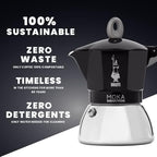 Bialetti - Moka Induction, Moka Pot, Suitable for all Types of Hobs, 6 Cups Espresso (9.4 Oz Espresso), 280 ml, Black