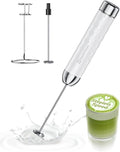 Maestri House Rechargeable Milk Frother with Stepless Speed Control, LunaFro 2.0 Handheld Electric Foam Maker Waterproof Drink Mixer Foamer for Lattes, Cappuccino