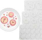Diy Bubble Cloud Flower Silicone Mold Dessert Cake for Chocolate Tool Decorating Jelly Kitchen Cake Baking Dish Mould Mouss (Cloud Flower N_11.84 X7 X0.32 inch)