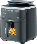 Steam Air Fryer, Self Cleaning Smart Air Fryers, with Visible Window, 1700W High Power Airfryer, 7.5 QT for Family of 4-6, Whisper Quiet Technology, 12-in-1Presets, Dishwasher Safe Non Stick Basket