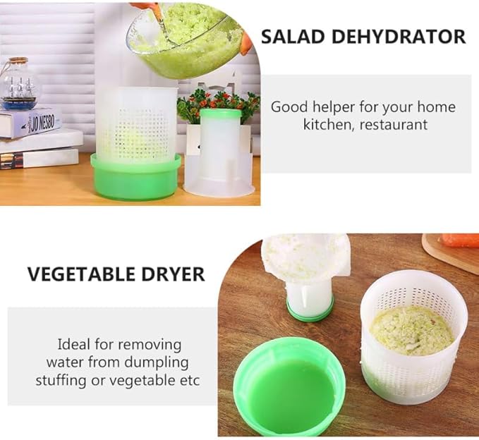 1pc Vegetable stuffing dehydrator salad washer dryer Lettuce Washer and Dryer kitchen fruit vegetable water drain food strainers Filling Squeezing Tool pp portable Fresh bowl