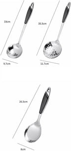 Kitchen Utensils Set，Cooking Utensils Kitchen Tools 5 Pieces Spoons for Cooking Spatulas Cooking Utensils Sets Stainless Steel Spatulas Spoons Gadgets