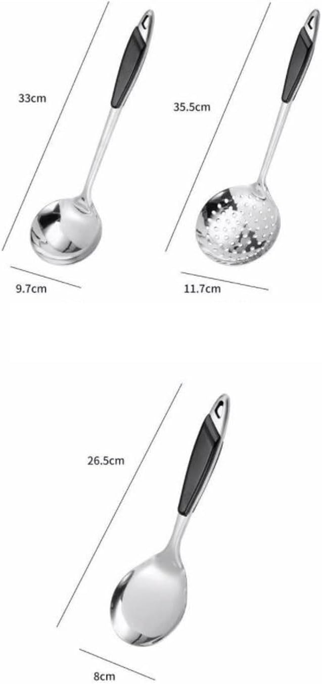 Kitchen Utensils Set，Cooking Utensils Kitchen Tools 5 Pieces Spoons for Cooking Spatulas Cooking Utensils Sets Stainless Steel Spatulas Spoons Gadgets