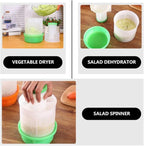 1pc Vegetable stuffing dehydrator salad washer dryer Lettuce Washer and Dryer kitchen fruit vegetable water drain food strainers Filling Squeezing Tool pp portable Fresh bowl