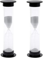 60 Seconds 1 Minute New White Mini Sandglass Hourglass Sand Clock Timer Thermometers and Timers,Kitchen Utensils and Gadgets,Timers（2Pcs）