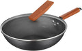 Wok Pan with Lid, 12.6in Woks & Stir Fry Pans No Chemical Coated Flat Bottom Chinese Wok for Induction, Electric, Gas, All Stoves