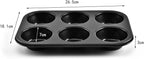 Cast Iron Popover Pan Mini Popover Pan Yorkshire Pudding Tin for Oven Baking, Frittatas, Muffins, Quiches, Pudding Cakes