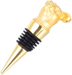 Hemoton Pig Wine Stopper Creative Animal Design Food Grade Alloy Bottle Plug for Wine Beer Vinegar Bottles Perfect for Bar Party Kitchen Use