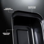 5-piece Baking Set - Versatile and Oven Safe Bakeware Set - Durable Bakeware Set - Baking Cookware - Kitchen Baking Pans, Kitchen Essentials - Baking Pan Set by Roppa