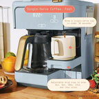 Beauti Multi Brew 12 Cup Programmable Drip & Single Serve Coffee Maker, Versatile Brewing (6oz, 8oz, 10oz, 12oz, 14oz), Pods or Ground, Over Ice option, Keep Warm mode (Cornflower Blue)