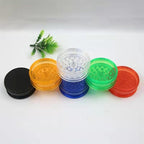6 Pack Herb Grinder, 2.3 inches Small Spices Grinder With Storage, Plastic Grinder for Manual, Portable And Disposable for Travel