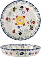 Pie Pans, 11 Inches Ceramic Quiche Pans, Round Pie Tins for Pie, Pizza, Cake, Dinner, Banquet,Oven Safe