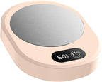 Amagogo Electric Beverage Warmer Plate Portable,Smart Coffee Heater with 4 Temperature Settings for Office Home, Pink